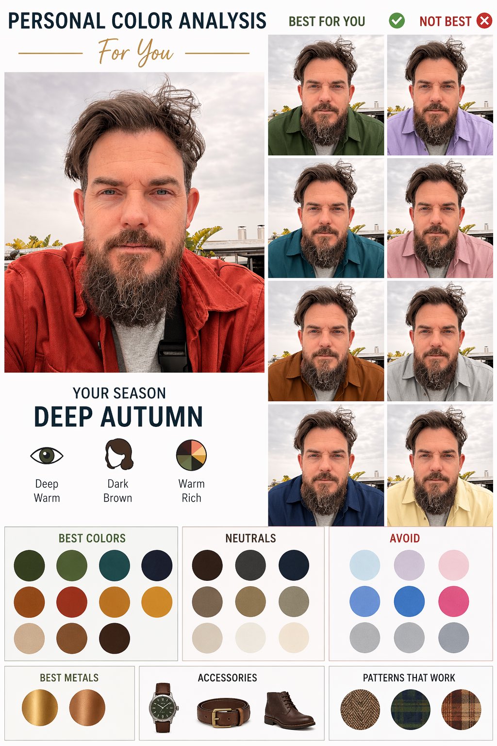 Hair analysis sample result generated by GPT Image 2