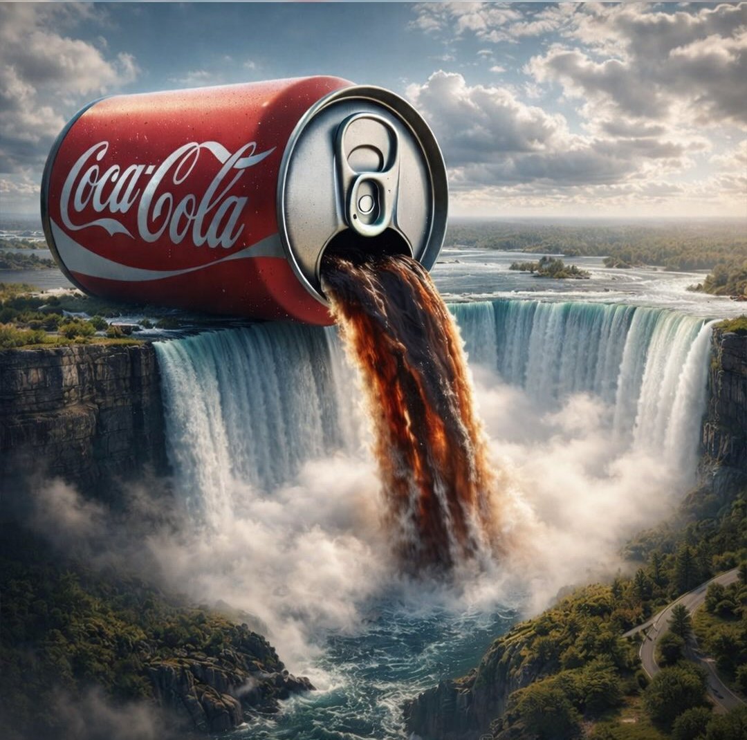 Poster Iklan Landskap Air Terjun Coca-Cola Gergasi - Image 1