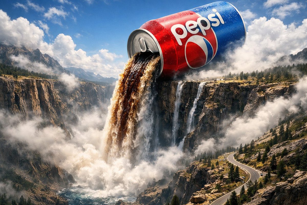 Poster Iklan Landskap Air Terjun Coca-Cola Gergasi - Image 2