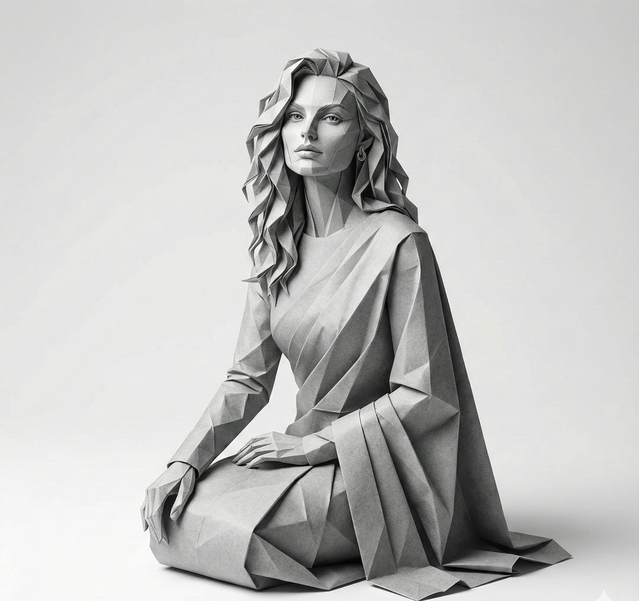 Hyper-Realistic 3D Origami Portrait - Image 2