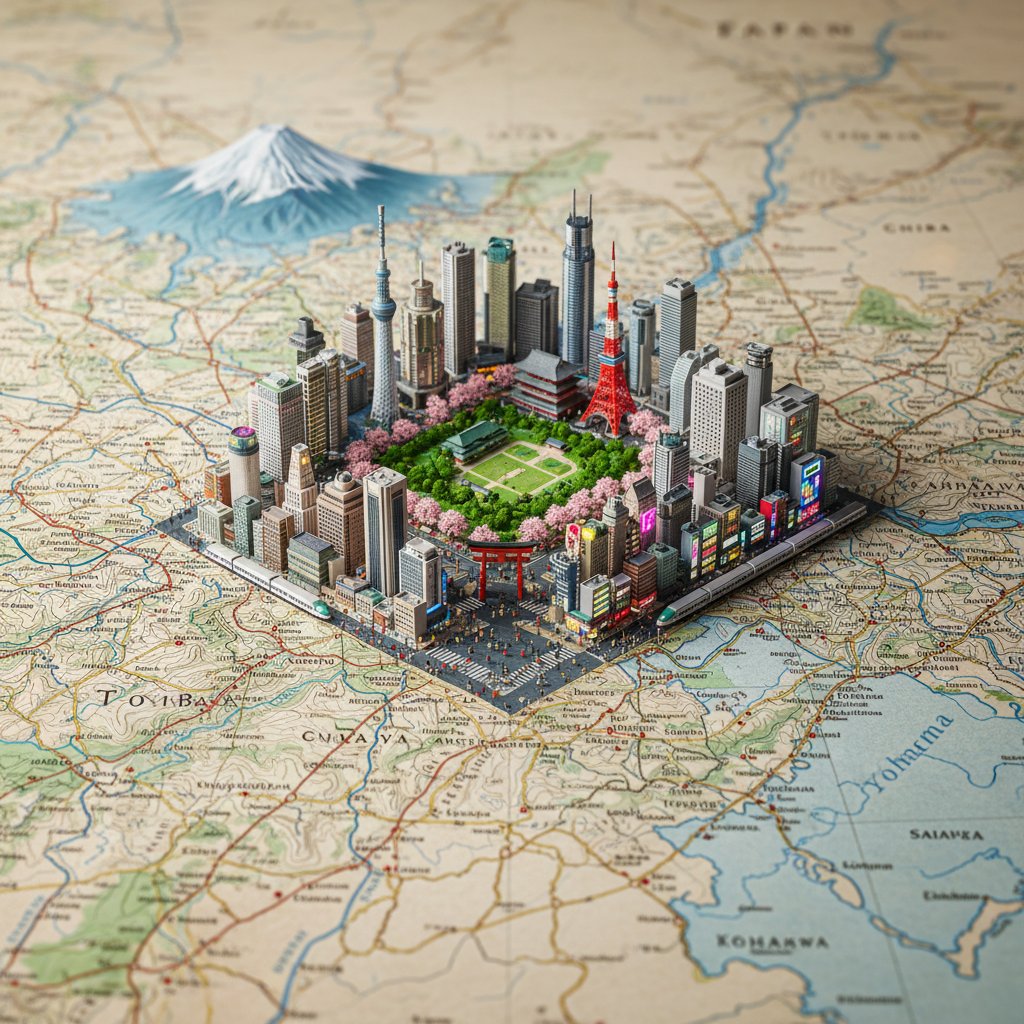 Realistic 3D City & Country Diorama Map - Image 2