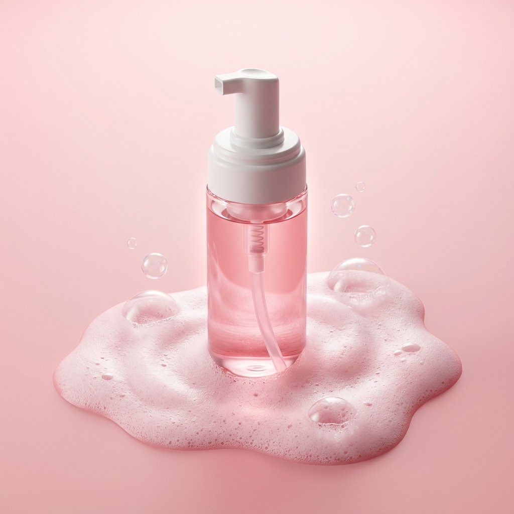Premium Pink Skincare Product Photography