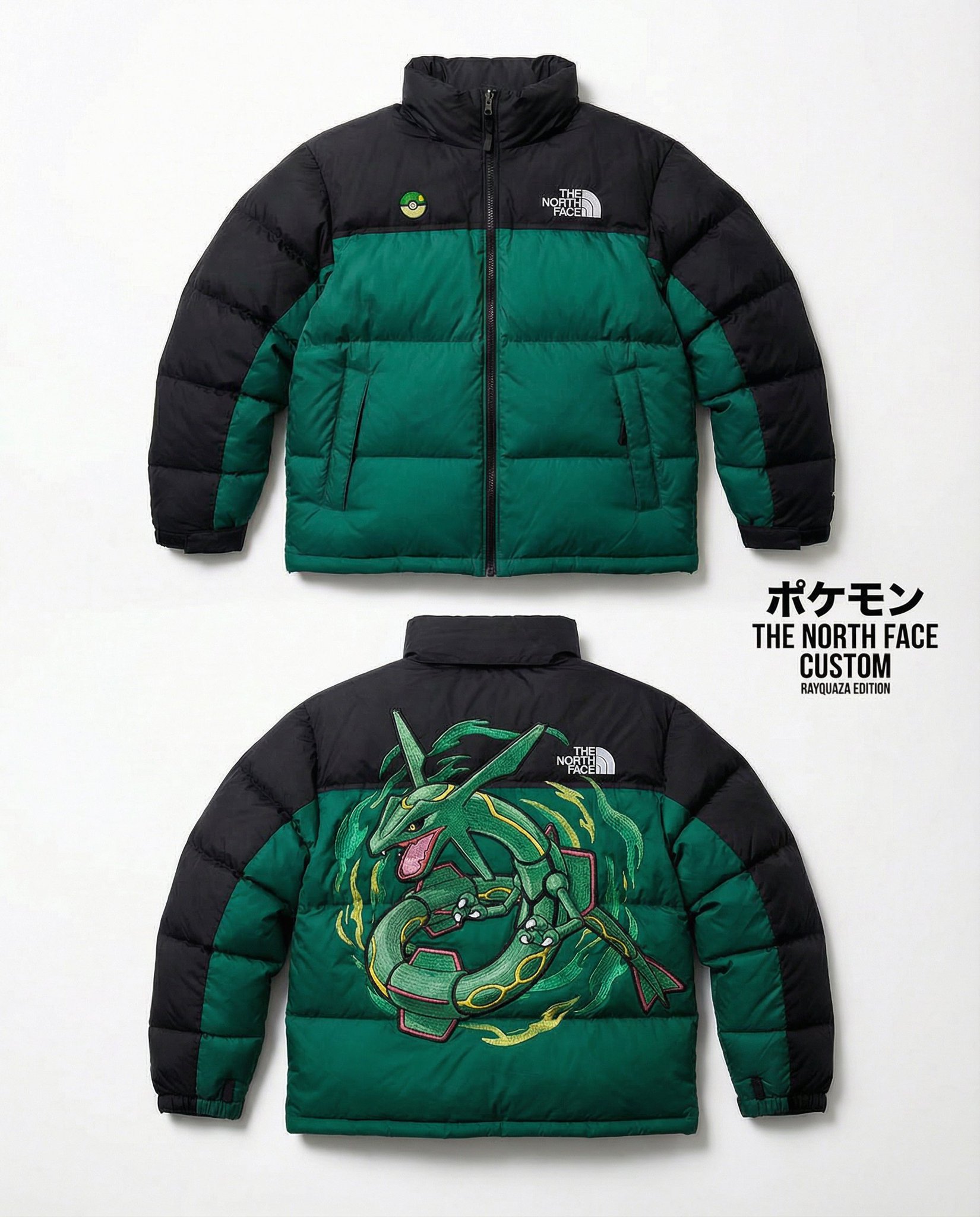 Rekaan Jaket North Face Nuptse Edisi Khas Pokémon - Image 3