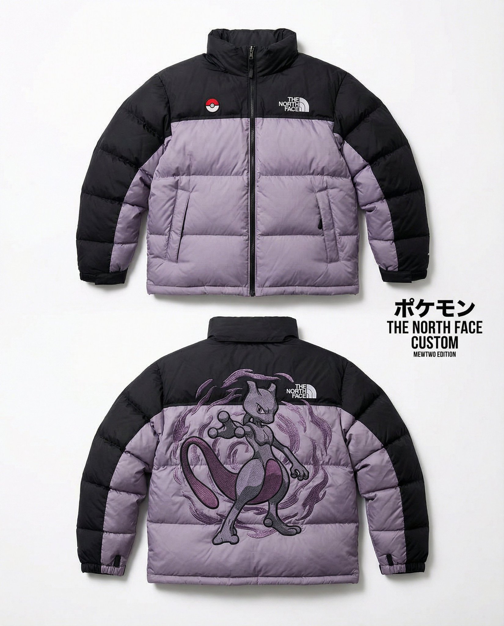 Rekaan Jaket North Face Nuptse Edisi Khas Pokémon - Image 4