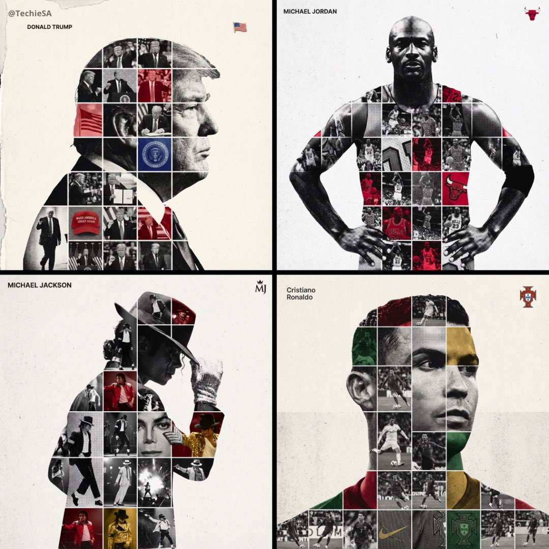 Poster Siluet Sukan Mixed Media - Image 1