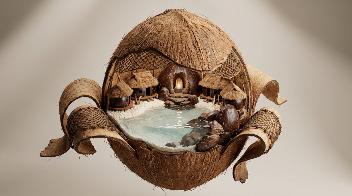 3D Art of Peeling Object with Unique Internal Structure - Image 2