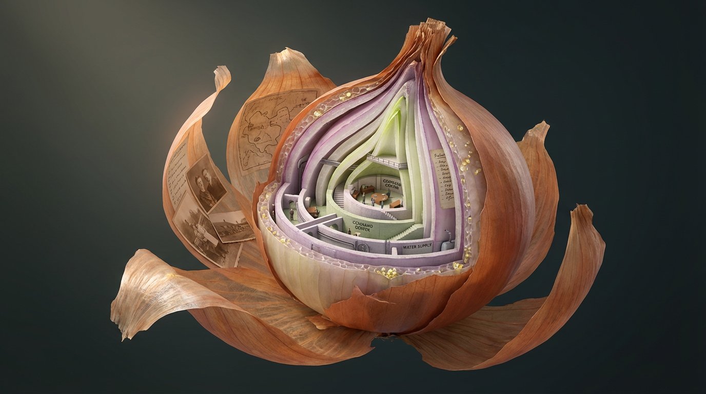 3D Art of Peeling Object with Unique Internal Structure - Image 3