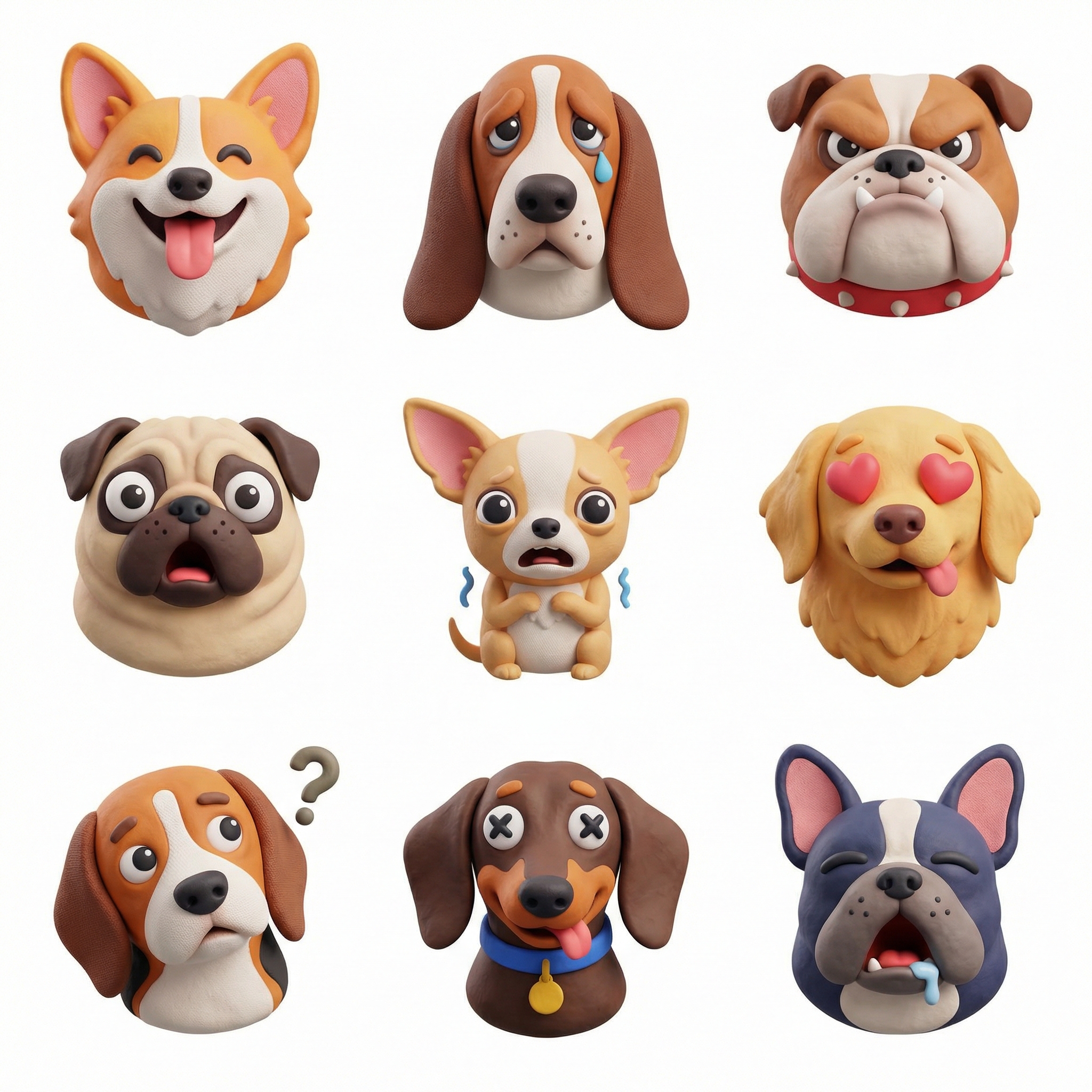 Tactile 3D Icon Set Grid Generator