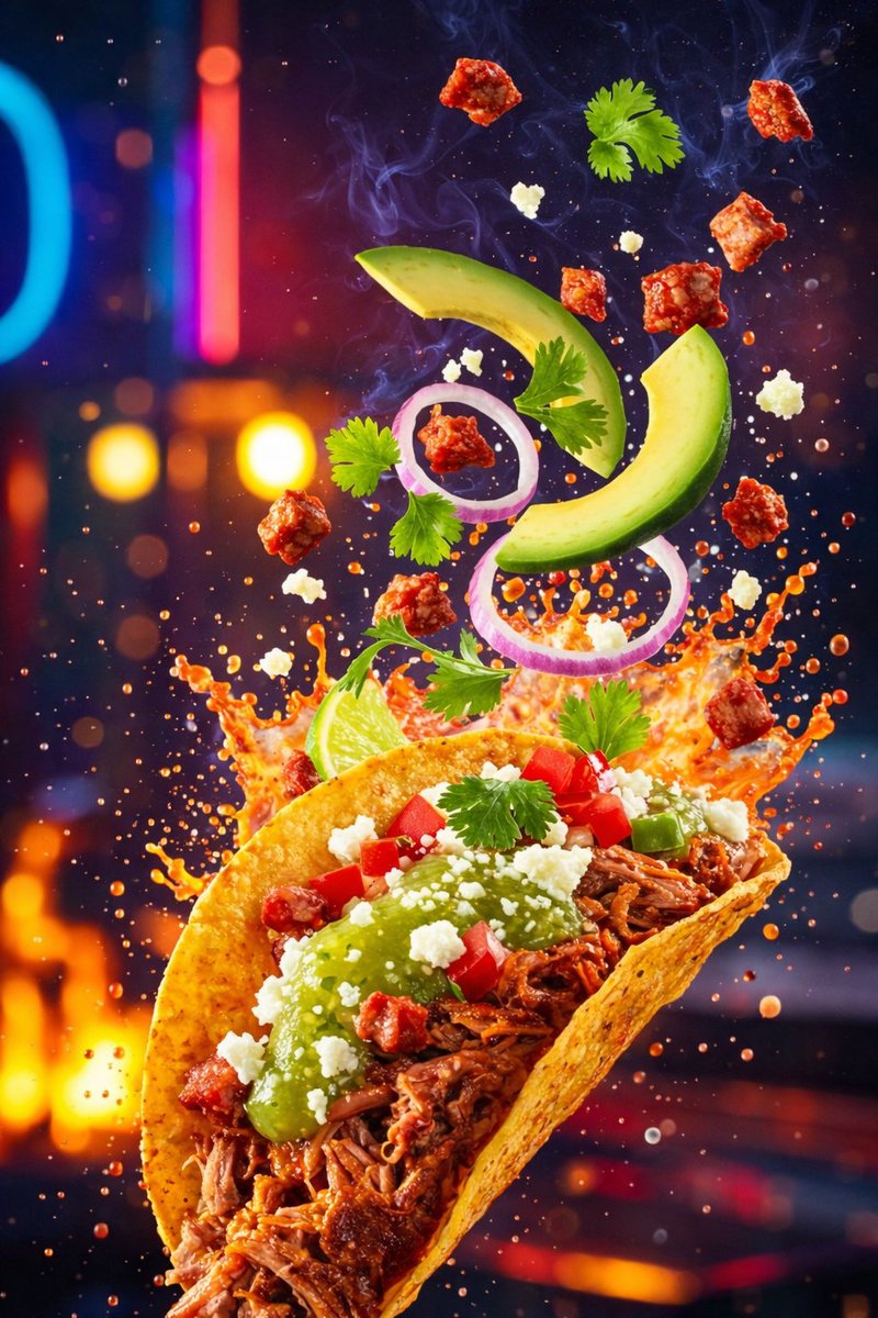 Fotografi Makanan Sinematik: Taco & Sate 8K - Image 4