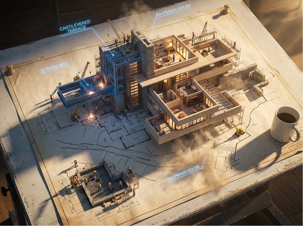 3D Architectural Blueprint Coming to Life - Image 4