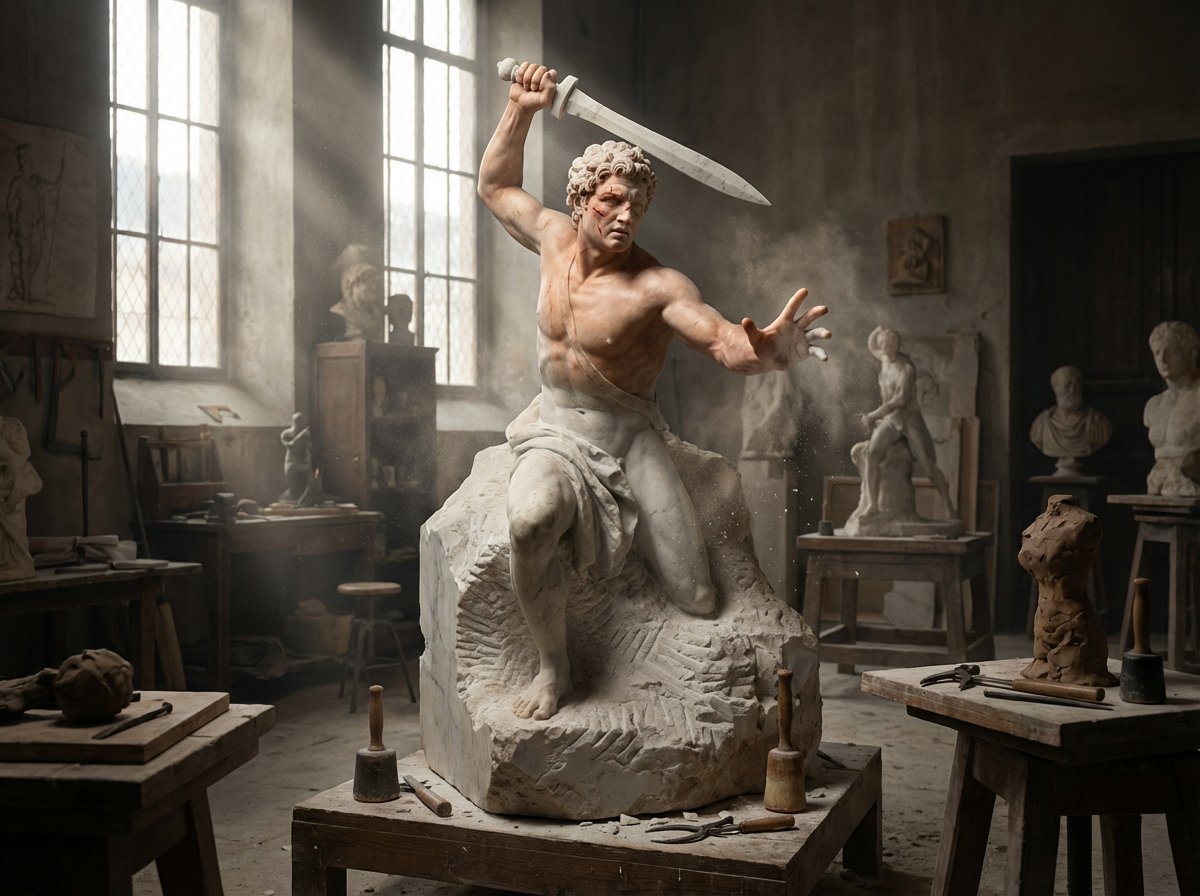 Arca Marmar Hidup di Bengkel Renaissance - Image 2