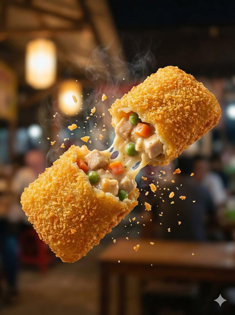 Macro Food Photography of Crispy Martabak Telur - Image 2