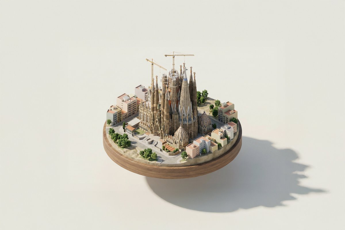 Isometric 3D Landmark Diorama Model - Image 2