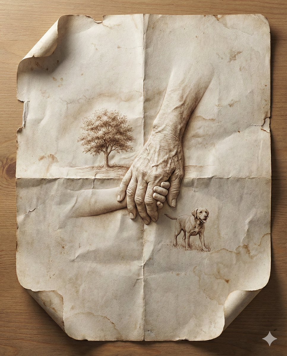 Seni Kertas Lama 3D dengan Efek Lipatan - Image 1