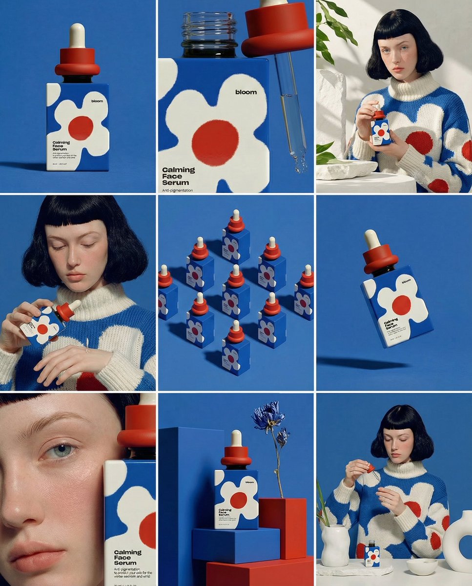 Grid Storyboard Branding Produk 9 Panel