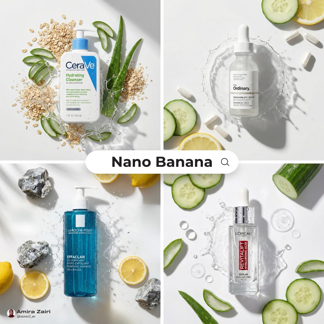 Luxury Skincare Product Photography with Fresh Ingredients - Image 1