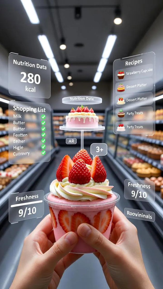 POV Shopping Jam Buah dengan Paparan AR Pintar - Image 1