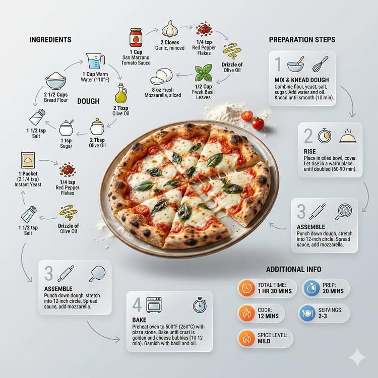 Infografik Resipi Makanan Moden Estetik - Image 1