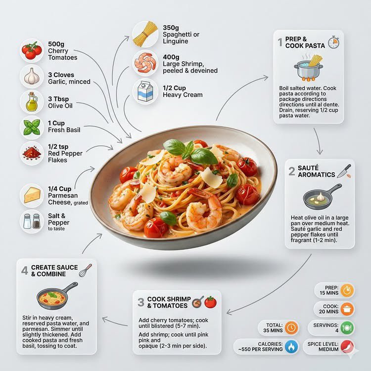 Infografik Resipi Makanan Moden Estetik - Image 4