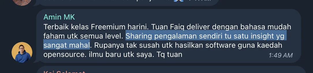 Review Amin MK tentang bahasa yang mudah difahami dan pengalaman praktikal pengajar